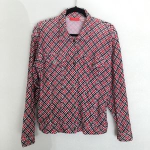 Vintage Liz Claireborn Flannel Pattern Jacket Top